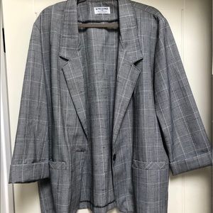 Alfred Dunner plaid blazer